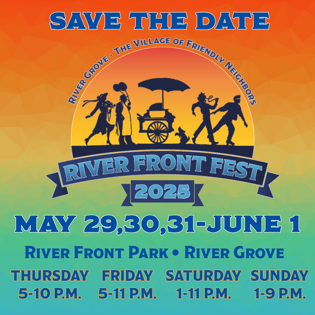 save the date for riverfront fest 2025 May 29 - June1