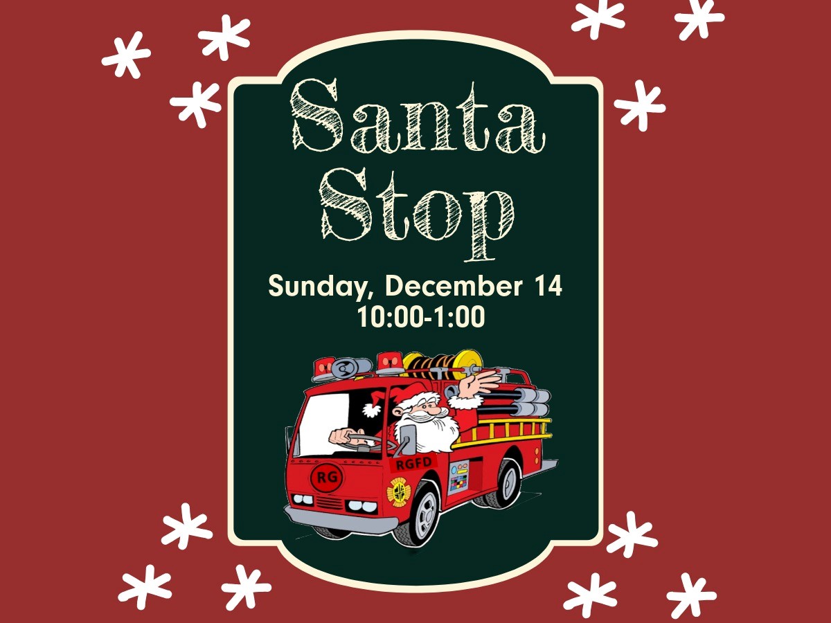 Santa Stop flyer with date