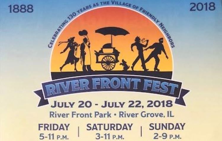 Color flyer with 2018 River Front Fest info
